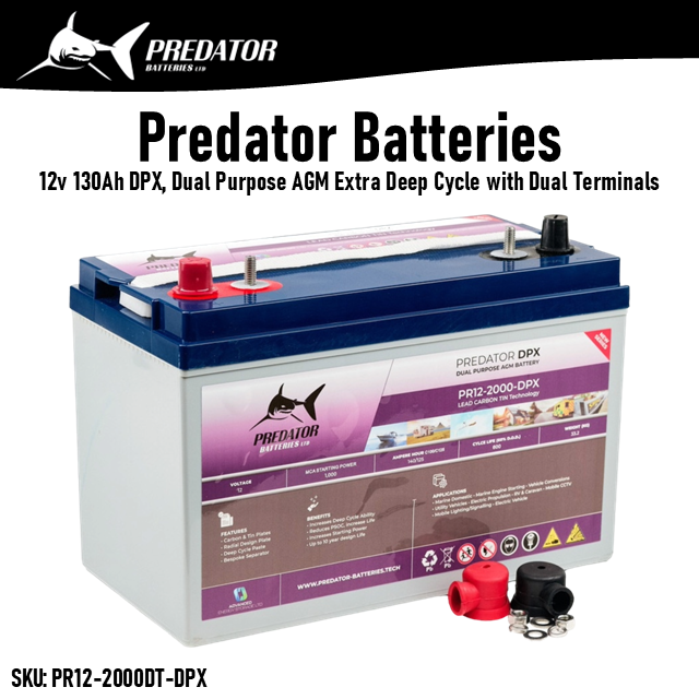 12V 140Ah DPX Dual Purpose AGM Dual Terminal Battery